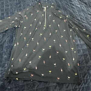 1/4 zip navy pullover